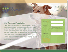 Tablet Screenshot of pet-relocators.com